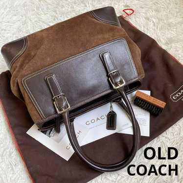 バッグ vintage coach old MADISON MINI Boston Coach Vintage Madison Mini Top Handle Rhinestone Satin Suede