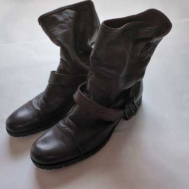 靴 whoop-de-doo reverse belt engineer boots Whoop de Doo Engineer Boots Size 44 Men's Leather Work Boots