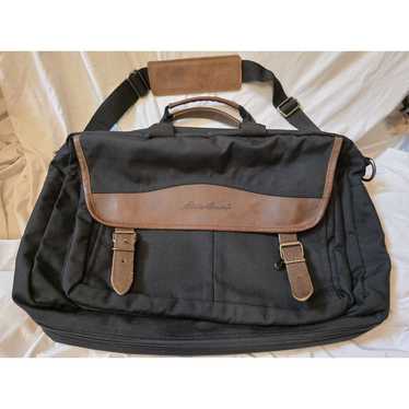 ✨レア　Vintage Eddie Bauer briefcase Y2K EDDIE BAUER Vintage Leather Briefcase / Messenger Bag