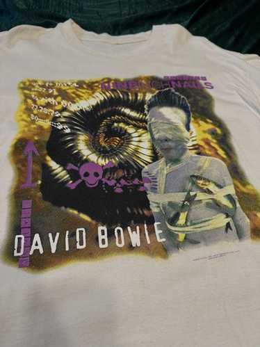 90s DAVID BOWIE NINE INCH NAILS ヴィンテージ Vintage 1995 Nine Inch Nails David Bowie Tour T-Shirt