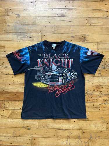 希少 XL 90's NASCAR THE BLACK KNIGHT Tシャツ Vintage Dale Earnhardt The Black Knight AOP Shirt XL NASCAR
