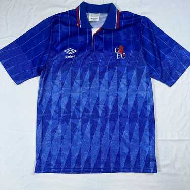 チェルシー　CHELSEA FC FOOTBALL TEE\" UMBRO 90s Chelsea 1990/1992 Away Football Shirt Soccer Jersey Umbro M