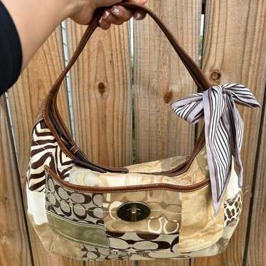 Vintage Suede Coach Purse - Gem