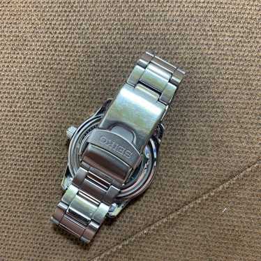 土日割引！SEIKO FIVE men's腕時計 7S36-04NO スケルトン Seiko 5 Sports 7S36-04N0 Day Date Blue Silver 23jewels