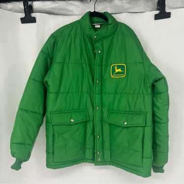 ジャケット・アウター 80s/JOHN DEERE/VINTAGE/JACKET/ NICE! Vtg 70's John Deere Jacket Large Made USA fleece lined
