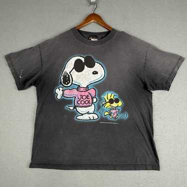 Vintage 90s Snoopy Joe Cool T-Shirt Size L Peanuts Ch… - Gem