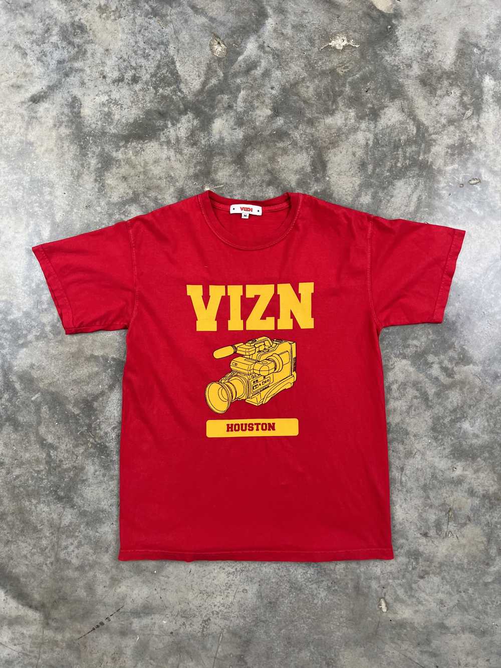 Joy Divizn Vizn Houston Camera Tee Red Medium ❄️B… - image 1