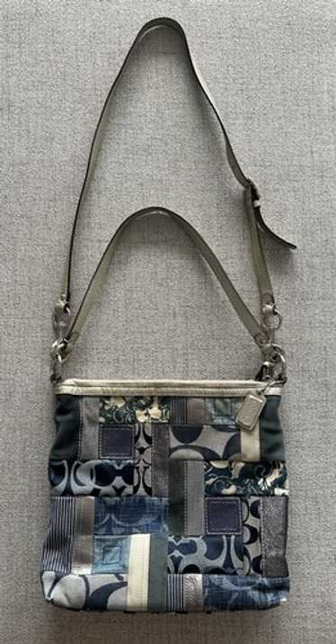 バッグ COACH Patchwork Denim Shoulder Bag Patchwork denim coach - Gem
