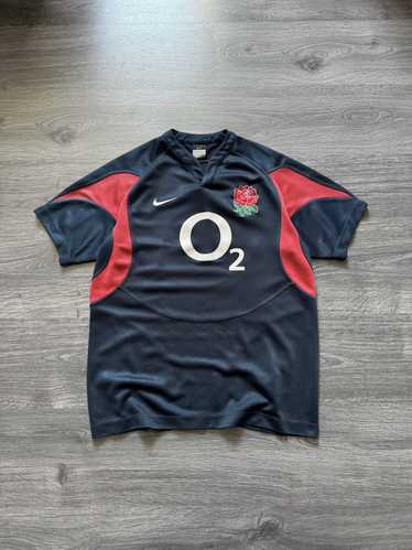 Vintage Nike ラグビー ポロシャツ O2 Vintage 90's Nike O2 England Rugby Jersey Polo Rugby Shirt