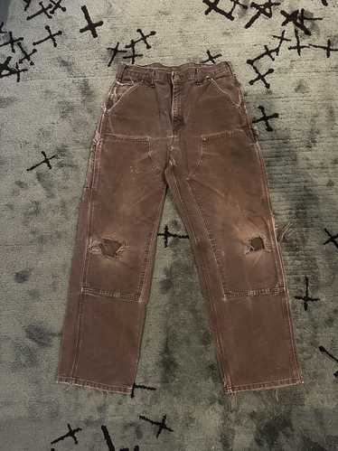 フィフス　Distressed Double Knee Pants Carhartt Double Knee Pants Size 32x32 Brown Distressed Jeans