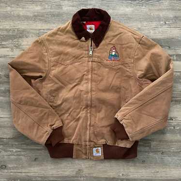 ジャケット・アウター 00s carhartt santafe jacket brown duck VTG Carhartt J14 CHT Duck Canvas Santa Fe Work Jacket Men's