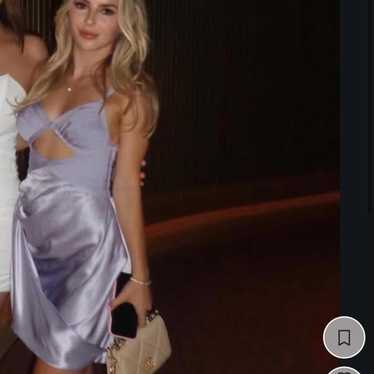 【訳あり】HERVE LEGER  ワンピース　タイト　S  パープル Herve leger purple dress - Gem