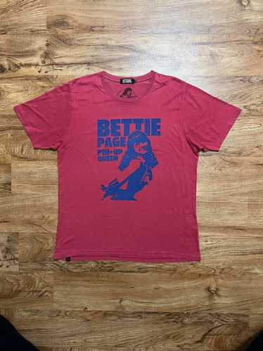Bettie Page × Hysteric Glamour Tシャツ hysteric glamour bettie page ロング丈 Tシャツ - メルカリ