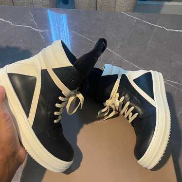 靴 Rickowens geobasket 41 Rick Owens Geobasket Black Natural 40 RU18S5894/LPO RO