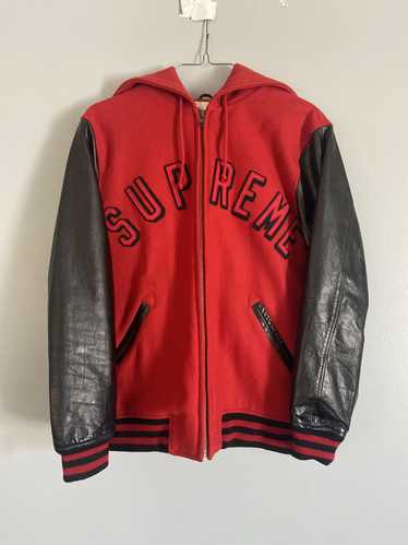 ジャケット・アウター Supreme 12AW Hooded Varsity Jacket Supreme 12aw hooded varsity - Gem