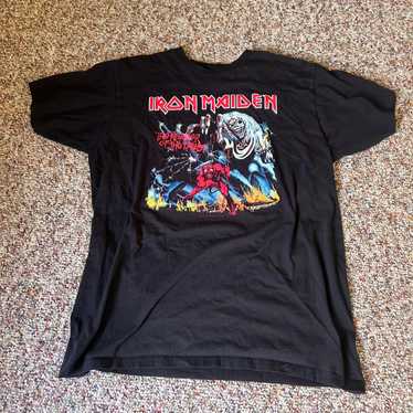 IRON MAIDEN 1988年製 ヴィンテージTシャツ M ブラック　バンt Vintage 1988 Iron Maiden T-shirt Rare Heavy Metal Band