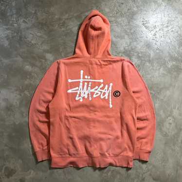 Stüssy stussy hoodie pink orange Stussy Dyed Stussy Designs Hoodie - Peach - 118485-0609