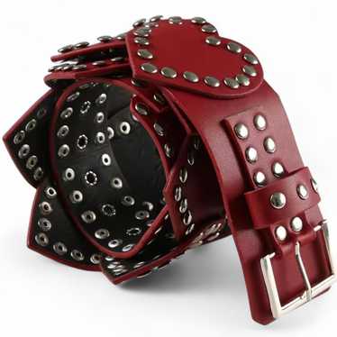 Women's Belt - Multi/Red – custom made belt with … - image 1