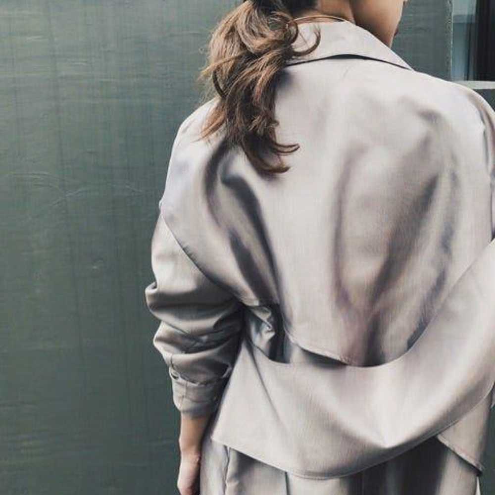 Ameri IRIDESCENT DRAPE COAT Ameri Vintage - image 4