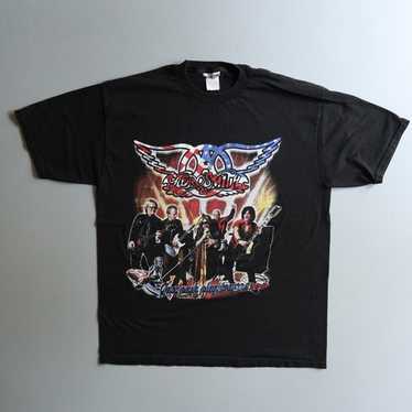 ビンテージ　Aerosmith Summer Jam Tシャツ Adult Men's Aerosmith T-Shirt American Rock Music Band White