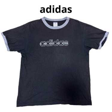トップス archive grunge adidas ringer t-shirt y2k VTG y2k 2000s Adidas ringer tan/brown tshirt retro classic