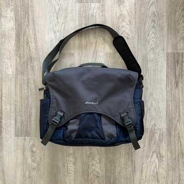 ✨レア　Vintage Eddie Bauer briefcase Y2K EDDIE BAUER Vintage Leather Briefcase / Messenger Bag