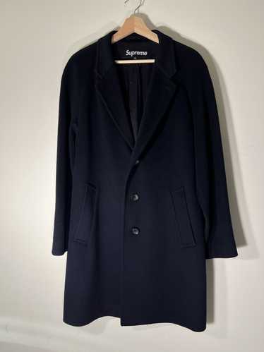 ジャケット・アウター Supreme Wool Overcoat Loro Piana Navy M Supreme Wool Overcoat (FW17) - $568