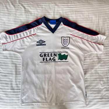 ウェア 90s~ old UMBRO ENGLAND T-shirt uniform Vintage Original England Football Home Shirt 1990-1994 (XL