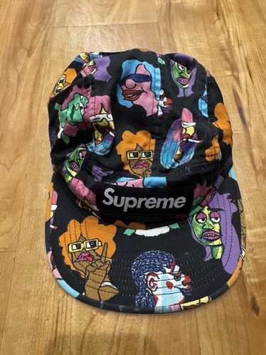 帽子 Supreme Gonz Poems Camp Cap black Supreme Supreme Gonz Poems Camp Cap 'Black' | REVERSIBLE