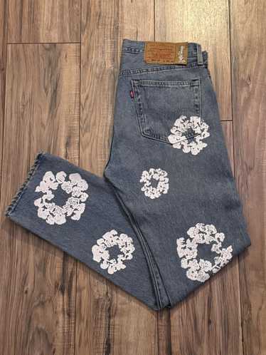 34インチ DENIM TEARS Vintage Indigo リーバイス Levi's | Jeans | Levis X Denim Tears Cotton Wreath Jeans