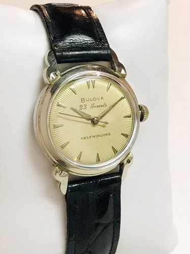 ビンテージBulova 23 automatic gold bezel Vintage 1954 Gents Bulova 23 Jewel Self-Winding Starburst