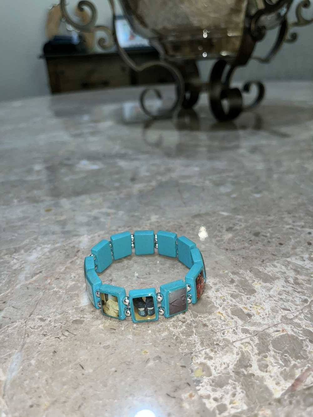 アクセサリー bazo1199 bracelet fakemink Other bazo 1199 X fakemink blue and silver bracelet - Gem