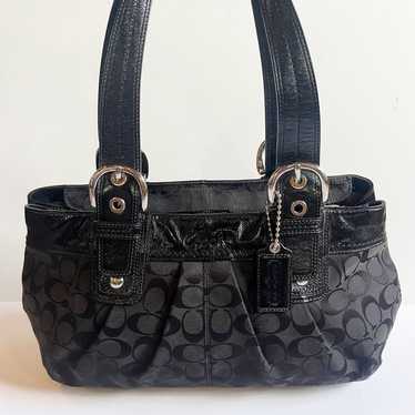 バッグ Vintage Coach Leather Hampton Soho Bag Coach Vintage Hampton Soho 9636 Leather Satchel Handbag