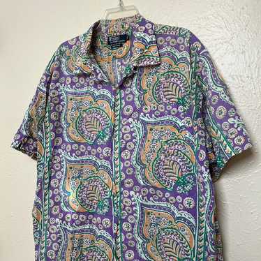 ポロラルフローレン 半袖シャツ ANDY CAMP パープル XL Polo ralph lauren andy - Gem