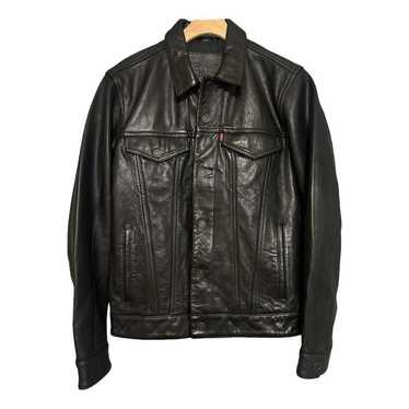新品 Levi's PREMIUM BLACK LEATHER JACKET M Levi's Real Leather Black Trucker Men's Jacket size S | eBay