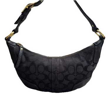 【超美品】Coach Mini Signature Small Hobo Coach Beige Off White Signature Mini Shoulder Bag Hobo K05K