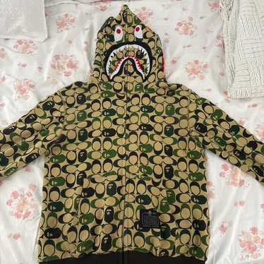 BAPE×COACH PULLOVER HOODIE BAPE x Coach Pullover Hoodie Black Men's - SS21 - US