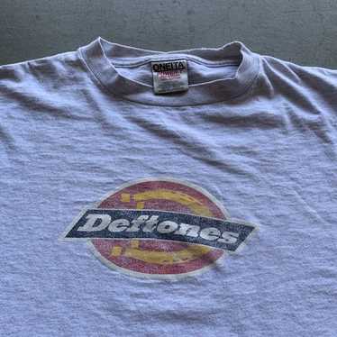 トップス 90s Deftones Euro Tour T Dickies Logo XL 90s Deftones Euro Tour T-shirt with Dickies Logo, XL T-shirts