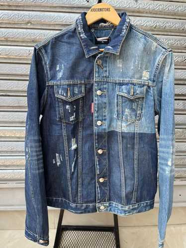 DSQUARED2 Trench Biker Jean ジャケット 00s DSQUARED2 archive Biker Denim Jacket