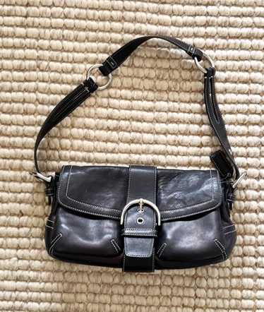 未使用保管品 vintage coach old soho ブラック RARE VINTAGE COACH (OLD COACH オールドコーチ) SOHO BELTED