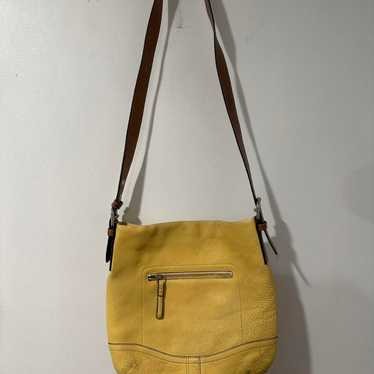 バッグ Rare Color Vintage Coach Yellow Day Pack VINTAGE COACH SHOULDER BAG MUSTARD YELLOW HANDBAG PURSE RARE