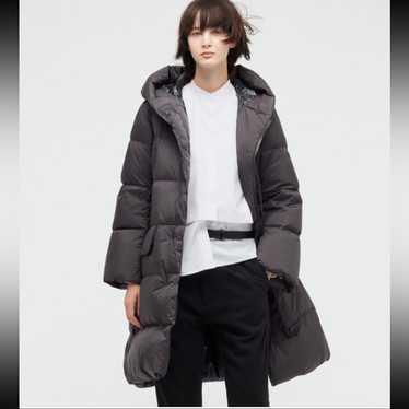 UNIQLO＋J　フード付き グレー　 ダウンコート M 大人のユニクロ】「＋J」復刻ダウンら3点追加。新作ダウン
