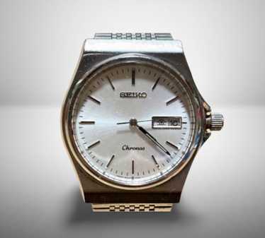 時計 SEIKO CHRONOS QUARTZ 5H23-5110 DAINI Vintage Seiko Chronos 5H23 5110 Textured Dial Men Quartz