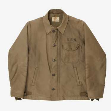 ジャケット・アウター THE REAL McCOY MFG A-2 DECK JACKET REAL The Real McCoy's U.S.N. A-2 Deck Jacket Real McCoy MFG