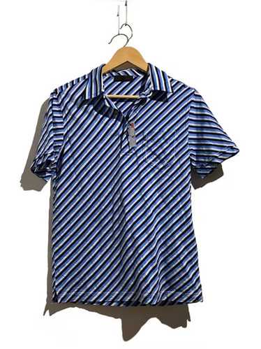 PRADA 18ssラバーワッペン 半袖 ブルー ポロシャツ　サイズ46 PRADA 18ssラバーワッペン 半袖 ブルー ポロシャツ サイズ46
