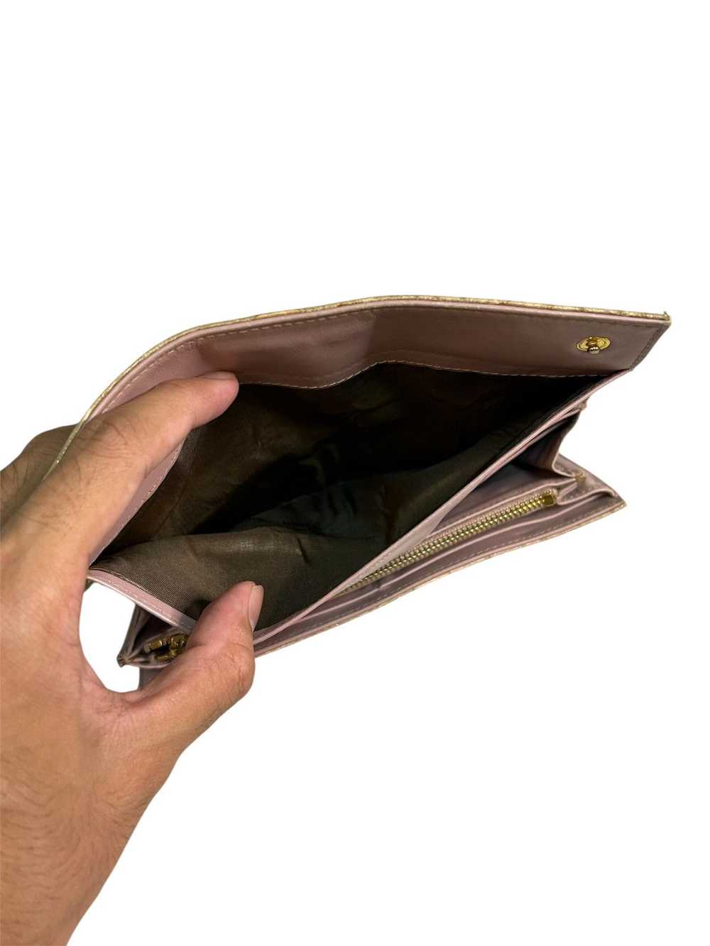 Miu Miu Miu Miu Croc Embossed Patent Leather Flap… - image 11