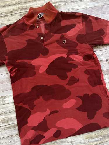 トップス A BATHING APE LINE CAMO TERRY TOWEL POLO Acheter A Bathing Ape Line Camo Multi Logo Relaxed Fit
