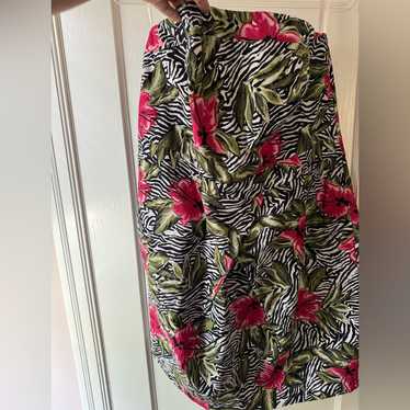 Nwt Retro Vibes Plus Size Torrid Zebra Print Skir… - image 1