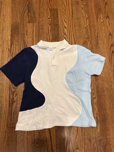 GOLF WANG STRIPE KNIT POLO Mサイズ GOLF WANG Men's M Stripe Knit Polo - Stylish Polyester Wear