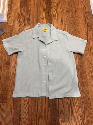 Golf wang シャツ ツイード ブルー 襟付き シャツ 半袖 GOLF WANG(ゴルフワン) シャツ(メンズ) - 海外通販のBUYMA